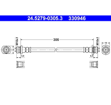 Brzdová hadice ATE 24.5279-0305.3