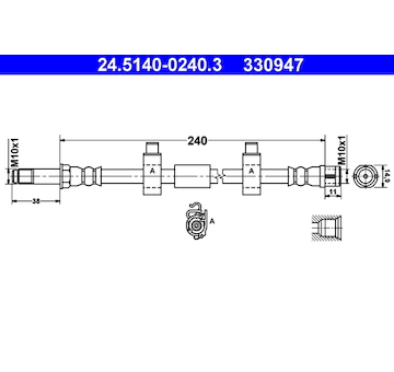 Brzdová hadice ATE 24.5140-0240.3