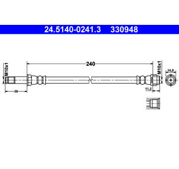 Brzdová hadice ATE 24.5140-0241.3