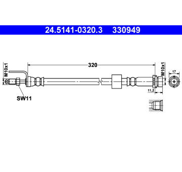 Brzdová hadice ATE 24.5141-0320.3