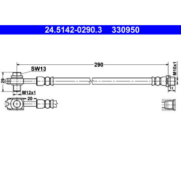 Brzdová hadice ATE 24.5142-0290.3