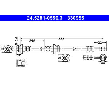 Brzdová hadice ATE 24.5281-0556.3