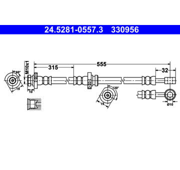Brzdová hadice ATE 24.5281-0557.3
