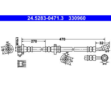Brzdová hadice ATE 24.5283-0471.3