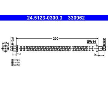 Brzdová hadice ATE 24.5123-0300.3