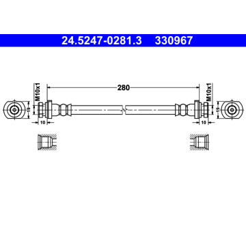 Brzdová hadice ATE 24.5247-0281.3