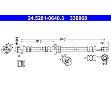 Brzdová hadice ATE 24.5281-0640.3