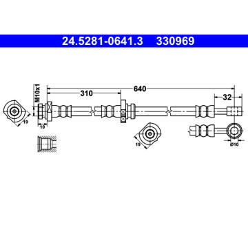 Brzdová hadice ATE 24.5281-0641.3