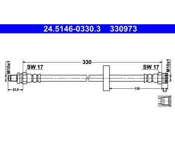 Brzdová hadice ATE 24.5146-0330.3