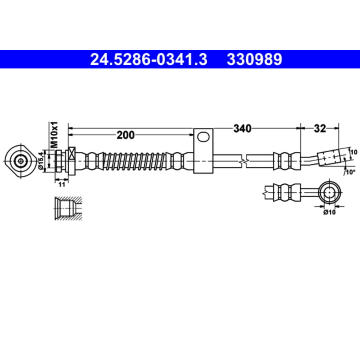 Brzdová hadice ATE 24.5286-0341.3