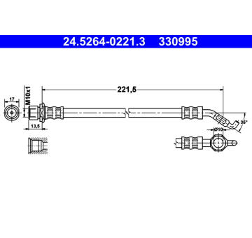 Brzdová hadice ATE 24.5264-0221.3
