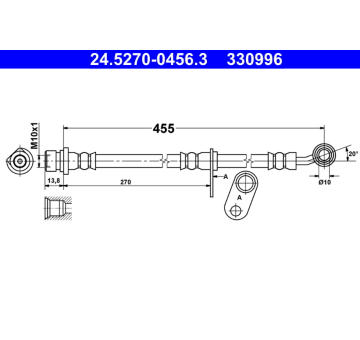 Brzdová hadice ATE 24.5270-0456.3