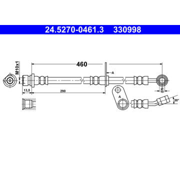 Brzdová hadice ATE 24.5270-0461.3