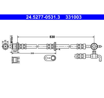 Brzdová hadice ATE 24.5277-0531.3