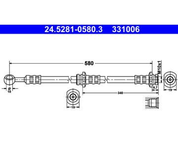 Brzdová hadice ATE 24.5281-0580.3