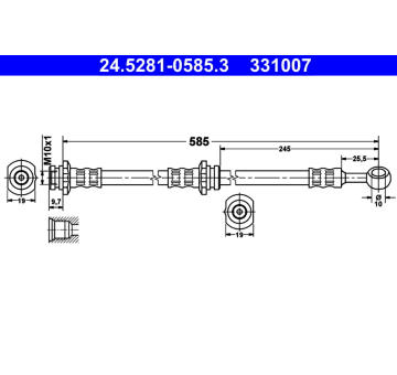 Brzdová hadice ATE 24.5281-0585.3