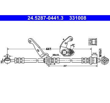 Brzdová hadice ATE 24.5287-0441.3