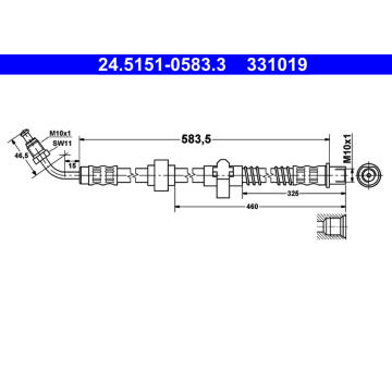 Brzdová hadice ATE 24.5151-0583.3
