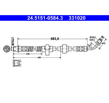Brzdová hadice ATE 24.5151-0584.3