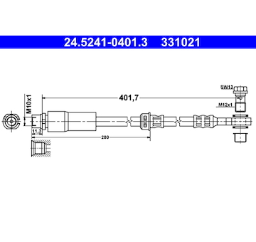 Brzdová hadice ATE 24.5241-0401.3
