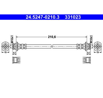 Brzdová hadice ATE 24.5247-0210.3