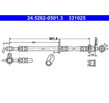 Brzdová hadice ATE 24.5262-0501.3