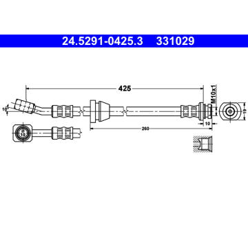 Brzdová hadice ATE 24.5291-0425.3
