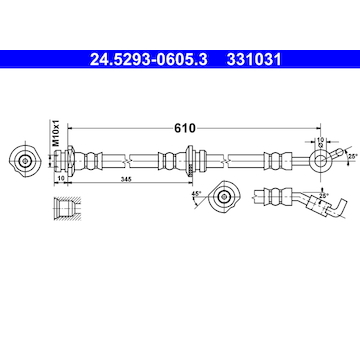 Brzdová hadice ATE 24.5293-0605.3
