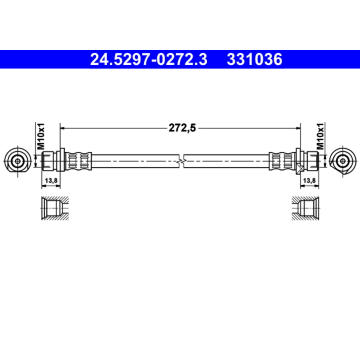 Brzdová hadice ATE 24.5297-0272.3