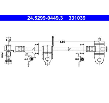 Brzdová hadice ATE 24.5299-0449.3