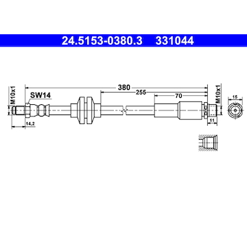 Brzdová hadice ATE 24.5153-0380.3