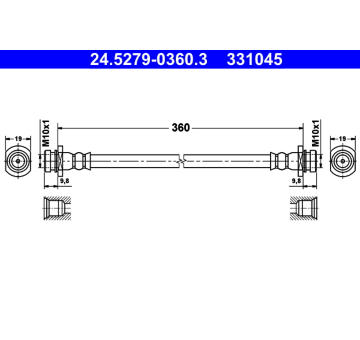 Brzdová hadice ATE 24.5279-0360.3