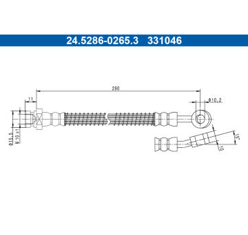 Brzdová hadice ATE 24.5286-0265.3