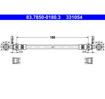 Brzdová hadice ATE 83.7850-0180.3
