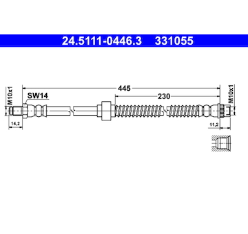 Brzdová hadice ATE 24.5111-0446.3