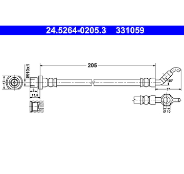 Brzdová hadice ATE 24.5264-0205.3