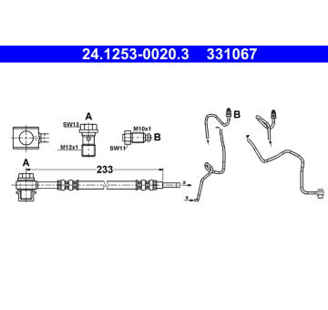 Brzdová hadice ATE 24.1253-0020.3