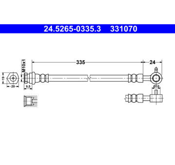 Brzdová hadice ATE 24.5265-0335.3
