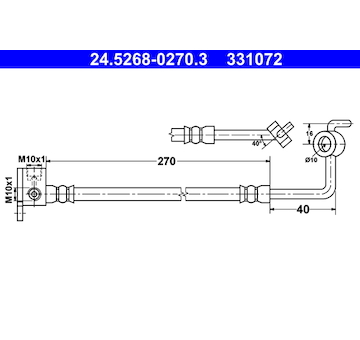 Brzdová hadice ATE 24.5268-0270.3