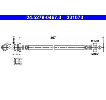 Brzdová hadice ATE 24.5278-0467.3