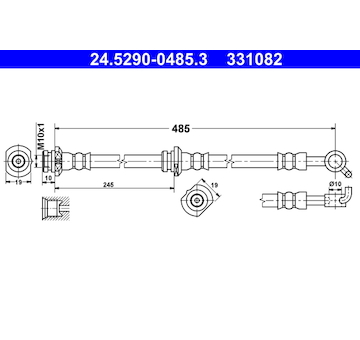 Brzdová hadice ATE 24.5290-0485.3