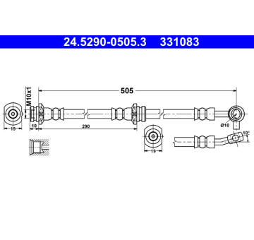 Brzdová hadice ATE 24.5290-0505.3
