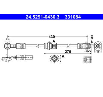 Brzdová hadice ATE 24.5291-0430.3