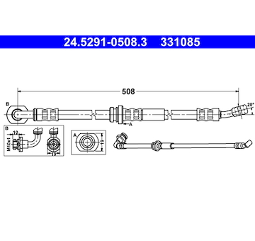Brzdová hadice ATE 24.5291-0508.3
