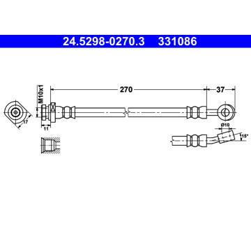 Brzdová hadice ATE 24.5298-0270.3