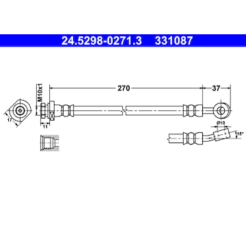Brzdová hadice ATE 24.5298-0271.3