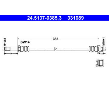 Brzdová hadice ATE 24.5137-0385.3
