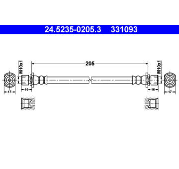 Brzdová hadice ATE 24.5235-0205.3