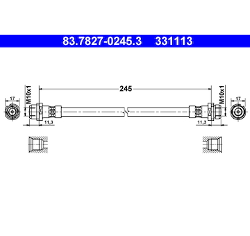 Brzdová hadice ATE 83.7827-0245.3