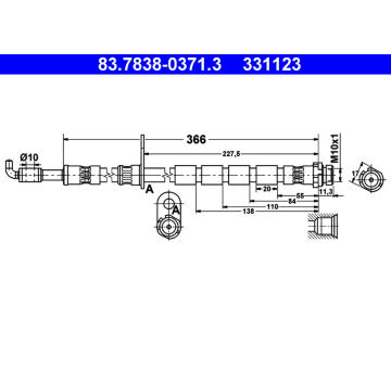 Brzdová hadice ATE 83.7838-0371.3